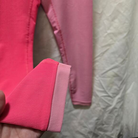 LoveShackFancy x Beach Riot pink colorblock ribbed large legging XL sports bra - Picture 8 of 15